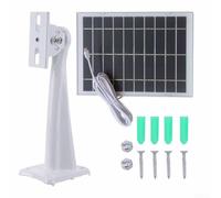 Pannello per solare Portatile 5V per Campeggio Esterno Pannello(White) | Ricarica efficiente, per android, per telecamere sicurezza, per smartphone, uso remoto
