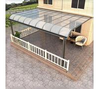 Pannello per tetti in policarbonato: fogli di plastica trasparente per un facile montaggio, durevole e resistente alla deformazione per terrazze, divisori, tende da sole e altro ancora