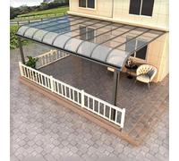 Pannello per tetti in policarbonato: fogli di plastica trasparente per un facile montaggio, durevole e resistente alla deformazione per terrazze, divisori, tende da sole e altro ancora