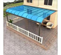 Pannello per tetti in policarbonato: fogli di plastica trasparente per un facile montaggio, durevole e resistente alla deformazione per terrazze, divisori, tende da sole e altro ancora