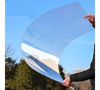 Pannello per tetto in policarbonato spesso 1 mm, foglio di plastica acrilica trasparente, resistente agli urti, per serre, patio, divisori, tende da sole (0,8 x 2 m)