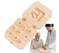 Pannello perforato per destrezza delle dita - Tavola per terapia scanalata in legno, strumento per esercizi manuali | di dispositivi di formazione per valutazione delle abilità motorie a