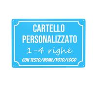 Pannello personalizzato, Targa con incisione personalizzata, cartello personalizzato da esterno con testo/nome/foto/logo/carattere per garage, hotel, parcheggio, scuola, giardino, indirizzo di casa