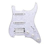 Pannello Pickup Per Chitarra Elettrica SSH, Set Completo Di Circuiti, Adatto Per Pannello Chitarra ST SN(White)