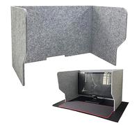 Pannello pieghevole portatile per la privacy, divisorio acustico a 3 pannelli e divisorio per ufficio Wortat Ber 60/80/100 cm per una maggiore privacy