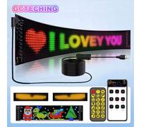 Pannello pixel a matrice di insegne a LED che scorre occhi a LED luminosi per cartello per camion Insegna per auto a LED USB flessibile App Bluetooth Controllo fai da te