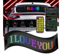 Pannello Pixel a matrice LED flessibile per auto illuminazione RGB fai da te rotolo di Graffiti scheda di testo schermo pubblicitario per parabrezza controllo app BluetoothAPP