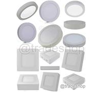 PANNELLO PLAFONIERA FARETTO FARO TONDO A LED 6-12-18-24 WATT FREDDO CALDO