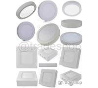 PANNELLO PLAFONIERA FARETTO FARO TONDO A LED 6-12-18-24 WATT FREDDO CALDO