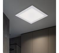 Pannello Plafoniera LED Bianco Neutro Lampada da Soggiorno Alluminio L 29,9 CM