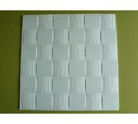 Pannello polistirolo decorativo per soffitto e parete effetto 3D isolante termico - spessore 1cm - dimensioni 50x50cm decosa, Confezione da 20mq (DUBLIN)