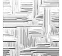 Pannello Polistirolo Decorativo per Soffitto e Parete effetto 3D Isolante Termico spessore 1cm dimensioni 50x50cm, Confezione da 10mq (40 pannelli) (Lille)