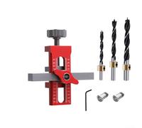 Pannello porta armadio e trampolino di montaggio perforato per la lavorazione del legno 10 mm tassello guida di perforazione localizzatore installazione clip (C)
