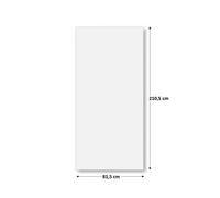 Pannello Porta Bianco scorrevole a scomparsa esterno muro fresato maniglia 44 mm