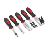Pannello Porta & Bordo Clip Rimozione Set Attrezzi 5pc - Sealey RT006 Nuovo