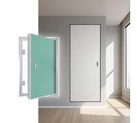 Pannello porta di accesso nascosto azionato da maniglia da 1 pezzo - Piastra di copertura del foro nel muro for soffitte, garage e altro ancora(600x1200mm)