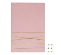 Navaris Pannello Portafoto 70x50cm - Bacheca Porta Foto in MDF Foderato Velluto Rosa 6x Puntine incluse - Porta Fotografie Istantanee e Cartoline