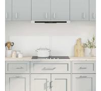 Pannello posteriore da cucina, 2 pezzi, trasparente, 80 x 40 cm, vetro temperato come paraspruzzi, resistente agli urti e al calore fino a 240 °C, facile da pulire e da montare con accessori