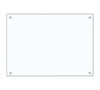 Pannello posteriore da cucina in vetro temperato, 70 x 50 cm, trasparente, resistente al calore e ai graffi, con accessori di montaggio, protezione contro gli schizzi di grasso per cucinare, cuocere