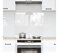 Pannello posteriore da cucina in vetro temperato trasparente, 70 x 60 cm, moderno pannello posteriore in vetro con proprietà resistenti al calore, superficie facile da pulire per un'eleganza duratura