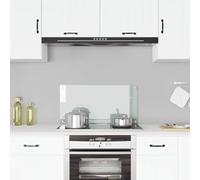 Pannello posteriore da cucina trasparente, 80 x 40 cm, in vetro temperato come paraspruzzi, resistente al calore fino a 240 gradi, antigraffio e facile da pulire, accessori di montaggio inclusi