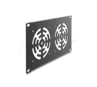 Pannello posteriore Delock 67433 ventilatori integrati rack 10 pollici 3U metallo grigio