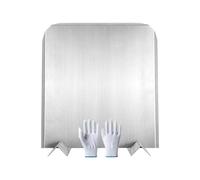 Pannello posteriore per , 45,7 x 40,6 cm, pannello da parete in acciaio , protezione decorativa con supporto stabile, soluzione di sicurezza per casa, villa, camera degli ospiti, caffetteria