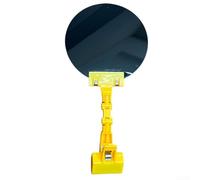 Pannello protettivo per casco da saldatura, opaco, 32 x 16 cm, rosso, giallo, bianco, nero, compatibile con diverse applicazioni di saldatura (giallo)