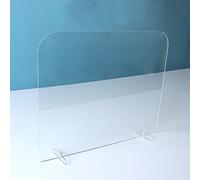 Pannello Protettivo per Starnuti per Reception Trasparente, Scudo per Protezione da Starnuto per Bancone E Scrivania, Barriera Trasparente Portatile per La Sicurezza Aziendale E dei C, 30x50cm