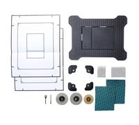 Pannello pulsante WC per SKATE COSMOPOLITAN, sistema di montaggio magnetico con piastra di spinta piastrellata invisibile con modello di taglio