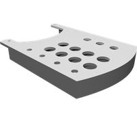 Pannello Pulsanti per Base Volante Fanatec CSW 2.5 Layout Custom 3D