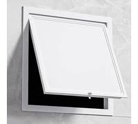 Pannello quadrato in metallo personalizzabile, 100 x 100/300 x 300/600 x 600 mm, bianco, per valvole idrauliche e copertura dei fori di riparazione per nascondere i fili (350 x 350 mm)