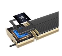 Pannello Radiante Riscaldante Wi-Fi ad Infrarossi 159,5x18,9x6,7 cm 2400W Sined Nero