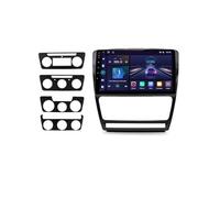 Pannello Radio Per Skoda Per Octavia 2 Per A5 2008-2013 Wireless CarPlay Android Auto Radio Car Intelligent Systems RDS BT DSP Din Autoradio Mascherine Telaio Veicoli(V1 (1GB 32GB))