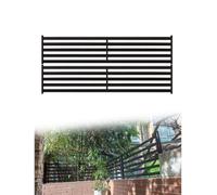 Pannello Recinzione in Alluminio, Frangivista da Giardino e Terrazza | Un modo pulito for estendere i muretti e definire le aree esterne(Black,120x51.2 cm/3.94x1.68 ft)