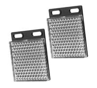 Pannello Riflettore Retroriflettente Quadrato Nero 2 Pezzi | Abs Acrilico, Accessorio Leggero, per Sensore Fotoelettrico, Uso in Sicurezza e Progettazione Paesaggistica