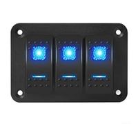 Pannello Rocker Switch per Barca UTV per camper 12V Pannello | Alluminio marino , impermeabile IP67, antigraffio, in ogni condizione meteo