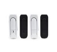 Pannello rotante per porta con maniglia piatta, 1 pezzo (nero-senza serratura)