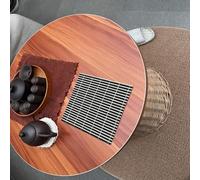 Pannello rotondo di ricambio per tavolo da pranzo in legno massello, 30100 cm, facile manutenzione, colore noce scuro, 30 cm, perfetto per condividere il cibo, durevole ed elegante