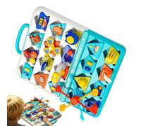 Pannello Sensoriale - Giochi Di Apprendimento Forme Colori E Abilità Motorie - Scatola Occupata Pannelli Attività Bambini,per Bambini e Bambine Scuola Infanzia Aereo Casa Sala Giochi Viaggi Auto