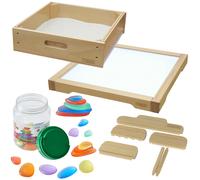 Pannello Sensoriale LED con Accessori per Giocare nella Sabbia di Masterkidz