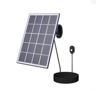 Pannello solare 10 W 5 V IP65 resistente alle intemperie per videocamera di sicurezza Arlo Pro 5S 4 3 3 W 0,6 A pannello di ricarica di sorveglianza interfaccia USB (nero)