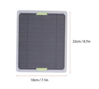 Pannello Solare 20W con Batteria e Riscaldatore per Casa Animali e Uso Vento Cal