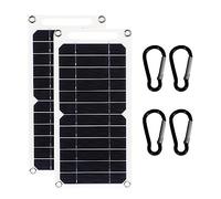 Pannello solare 20W USB 5V Cella solare di caricabatteria for escursione all'aperto Kit pannello solare completo for orologio Power Bank for telefono cellulare Conversione Efficiente(2pcs)