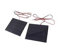 Pannello Solare 2pcs DC 5V 500mA, Modulo di Alimentazione Cellulare, Pannello Solare in Silicio Policristallino, Con cavo da 100 cm, Spessore 2 mm / 0,08 pollici, per Progetti di Ricerca Scientifica