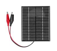 Pannello Solare 2W 12V Ad Alta Efficienza di Conversione Caricatore per Pannello Solare in Polisilicio Antivento per Luci Radio Antivento