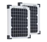 Pannello Solare 2x 10Wp ESG-Solar Glass Spar-Bundle Pannello Solare MONO 12V ...