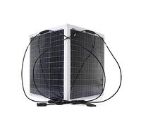 Pannello solare 300W Cella monocristallina flessibile RV 12V Kit pannello con controller completo for auto/barca/batteria/campeggio Fornitura Energia Efficiente Affidabile(2pcs-3W)