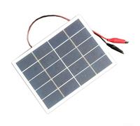 Pannello solare 3W 5V con clip per ricarica solare fai da te all'aperto, adatto per piccoli sistemi solari e elettronica a bassa potenza