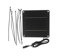 Pannello solare, 4 W, 12 V, pannello solare monocristallino con cavo da 150 mm, per luci da giardino, monitoraggio della sicurezza, illuminazione esterna, 150 x 150 mm